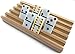 Matty's Toy Stop Deluxe Solid Wood Domino Trays (4 Count) Game Bundle - 2 Pack (8 Trays Total)