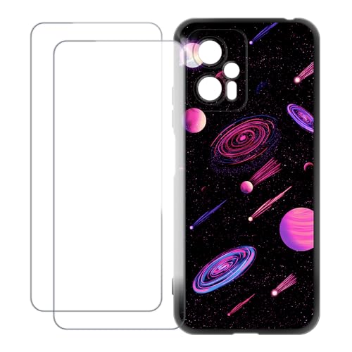 UOGNADGD Xiaomi Redmi Note 12T Pro 5G �Ƃ̌݊������� �J�X�^���J���t���P�[�X�{�����K���X�ی�t�B����2���t�� ? �Ռ��z�������h�~ (����)