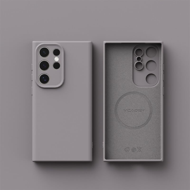 Étui de protection Samsung S26 Ultra silicone souple gris clair urbain
