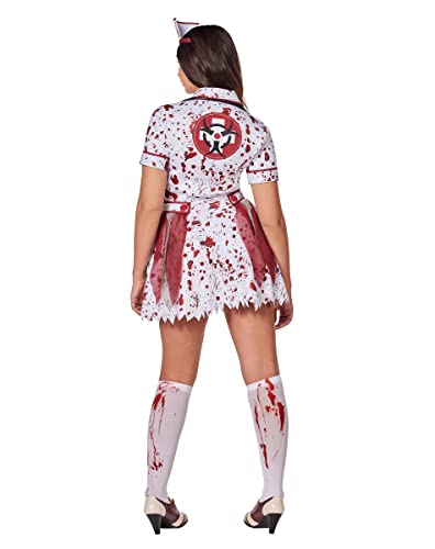 Spirit Halloween Adult Undeadly Nurse Costume | Zombie Costume | Occupation Costume | Dress Costume With Accessories #TOP1
