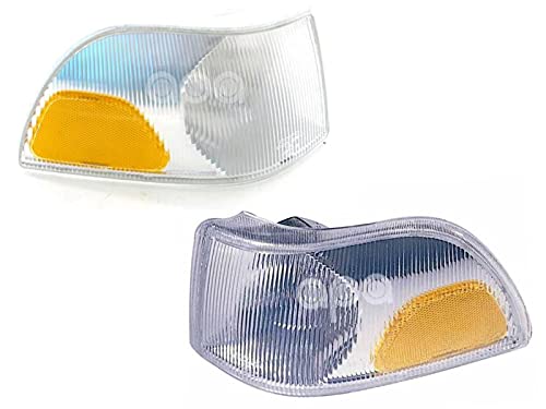 1998-2002 Volvo C70 & 1998-2000 S70, V70 Corner Park Light Turn Signal Marker Lamp Set Pair Right Passenger AND Left Driver Side (1998 98 1999 99 2000 00 2001 01 2002 02)