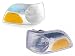 1998-2002 Volvo C70 & 1998-2000 S70, V70 Corner Park Light Turn Signal Marker Lamp Set Pair Right Passenger AND Left Driver Side (1998 98 1999 99 2000 00 2001 01 2002 02)