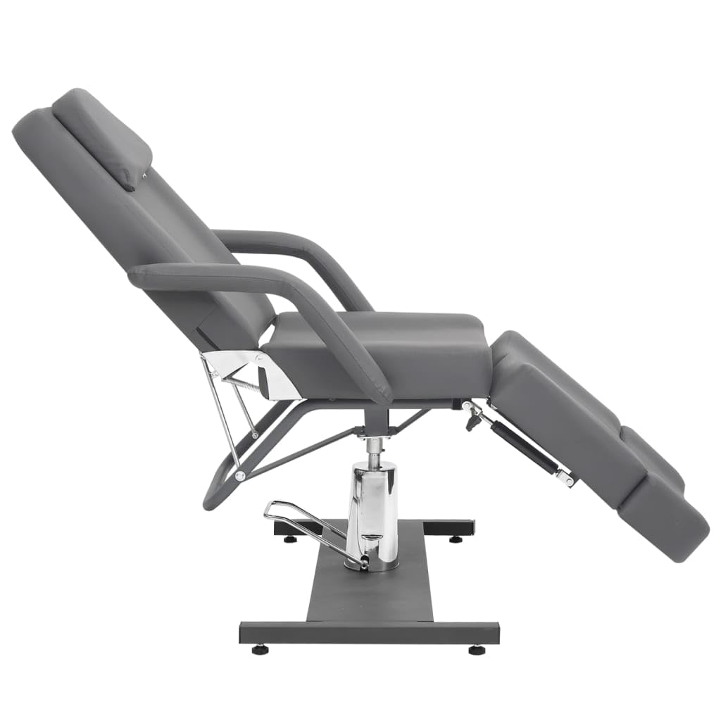 Kosmetikstuhl Kunstleder Grau 180x62x78 cm,Gesundheit & Schönheit,Körperpflege,Massage & Entspannung,Massagestühle,Grau,47.95 kg-110269