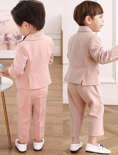 Costume à chevrons pour garçon : smoking de mariage chic 2 pièces - 2
