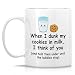 Retreez Funny Mug Dunk My Cookies in Milk I Think of You 11 Oz Ceramic Coffee Cup Hilarious Gift for Cookie Lovers, Milk Dippers, Boyfriend, Girlfriend, Valentine's Day, Anniversary