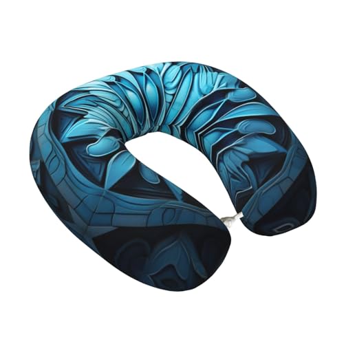 Almohada de viaje de poliéster Negro talla única miniatura 2