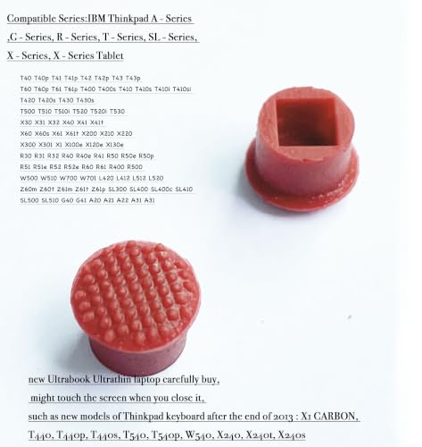 Image of 5 PCS TrackPoint Keyboard Mouse Red Cap Soft Dome Laptop Pointer for IBM Lenovo ThinkPad
