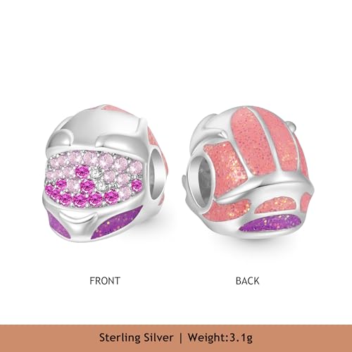 Image of GNOCE Witch Cauldron Pendant Charm,S925 Sterling Silver with Ruby Gemstones Dangle Charms Bead For Bracelets /Necklace Jewelry Gift For Women Girls Wife Daughter