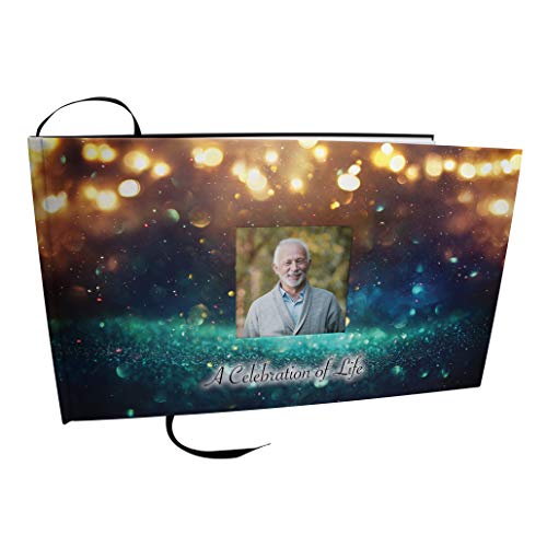 Image of Angel Celebration of Life Funeral Guest Book for Memorial Service