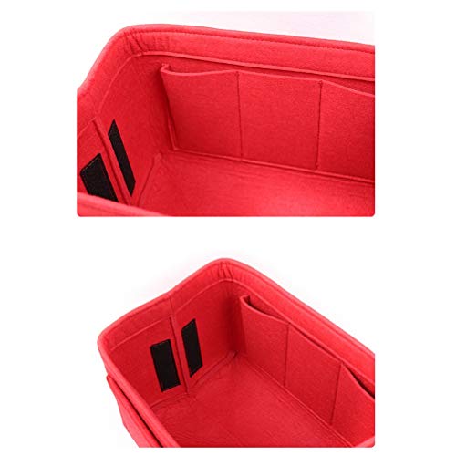 Tendycoco bolsa de armazenamento de feltro para armazenamento de maquiagem, cosméticos, organizador