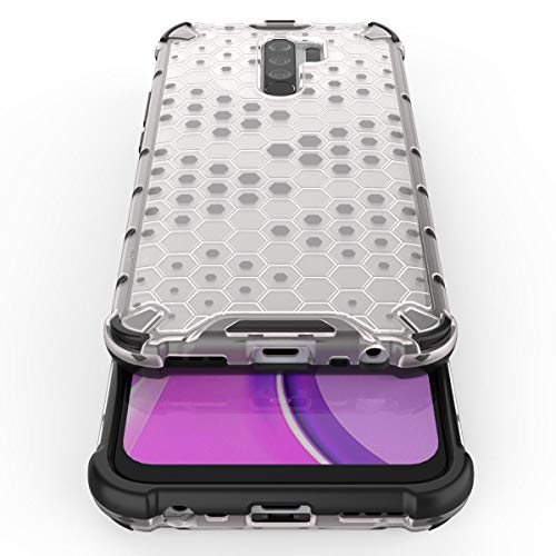 Image of Glasgow | for Poco M2 Honeycomb Pattern Back Case Cover for Poco M2 - Transparent