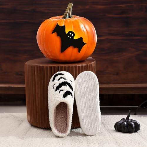 Image of Halloween Christmas Slippers Holiday Slipper House Shoes Home Slipper for Women Fuzzy Outdoor Indoor Bedroom Slippers