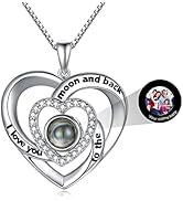 Amazon.com: LONAGO I Love You in 100 Languages Necklace Projection
