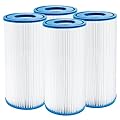 WuYan Cartuccia filtro di ricambio compatibile con Best-way 58012 tipo A/C cartuccia filtrante, confezione da 4 filtri per piscina per cartucce filtranti di tipo migliore Ⅲ