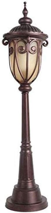 Wall Lamps,Waterproof Floor Lamp, Outdoor Glass Table Lamp Creative Modern Industry Decoration Column Lamp Post Light Street Light