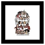Trends International Gallery Pops Saturday Night Live - Live From New York Character Illustration Wall Art, 12' x 12' Gallery Pops Wall Art, Black Framed Version