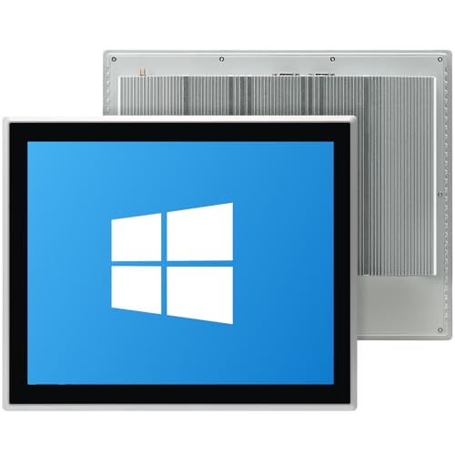 Image of 17-Inch Industrial Embedded Panel PC, Ratio 4:3 Multi-Touchscreen-Monitor,Industrial Touch Screen Panel Computer,WiFi & Built-in Speakers,IP65 Front,Win 10 I3 RAM 4G+128G SSD