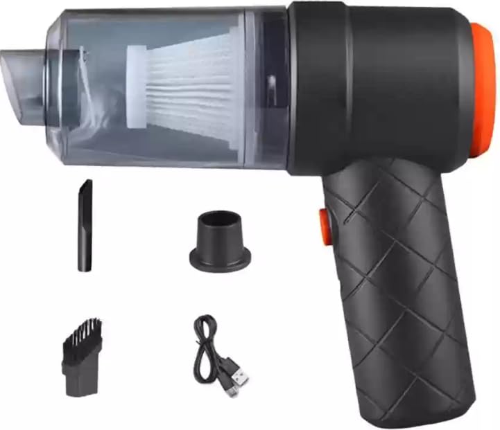 ROBOMALLS™ Powerful 3-in-1 Vacuum Cleaner for Car & Home – Compact, Cordless, Wet & Dry, Blower Function, Mini & Portable for Sofa, Dust, and Deep Cleaning, Portable Vacuum Cleaner for car.