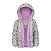 Carter's Toddler & Big Girls' Insulated 2-Piece Print Bib Snowsuit Snow Pant Ski Set, Grey Dot, 4