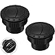 60mm Runder Luftauslass Entlüftungs, Air Black Vent Outlet, Lüftungsöffnung Abdeckung Outlet, Runder Luftauslass Entlüftungs, Für Autoanhänger,Wohnmobil,Boote,Yachten,Wohnmobile Und Mehr(2 Stück).