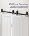 ZEKOO Bifold Barn Door Hardware: 60 inch Bi Folding Door Hardware Kits for 2 Closet Doors - Easy Assembly Smoothly Quietly Bifold Doors Track Kit - J Shape Top Mount Roller - Bi fold Hardware Only