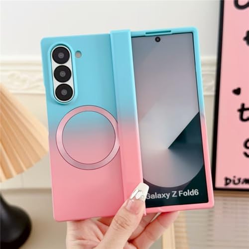 For Galaxy Z Fold 7 �p �P�[�X MagSafe�Ή� ���^ �y�� �ϏՌ� �M�����N�V�[ Z Fold 7 �J�o�[ �}�O�l�b�g�� PC �w�� �܂肽���� �X���� ���y�� �����₷�� ������� �T���X�� Z Fold 7 �X�}�z�P�[�X ���C 