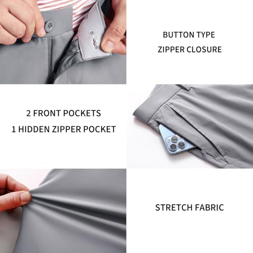 Image of M MAELREG Golf Pants Men Quick Dry - 30 inch /32 inch /34 inch Stretch Lightweight 5 Pockets Water-Resistant Casual Mens Dress Pants