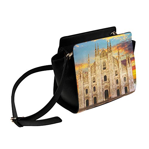 Bag Women Fashion Unusual Beautiful Milan Cathedral Satchel Bag Crossbody Bags Travel Bags Duffel Shoulder Bags Luggage For Lady Girl Women Shoulder Crossbody Bag