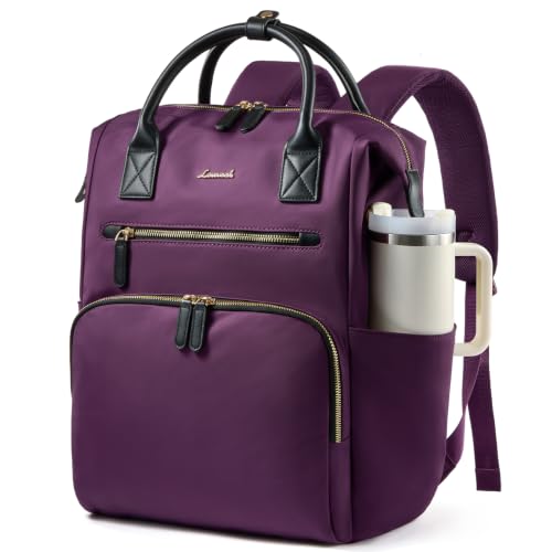 Image of LOVEVOOK Laptop Backpack for Women with XL Cup Pocket, Work Travel College