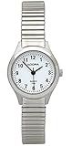 AB6033 Adora Damenuhr Ø 23mm Armbanduhr 5 BAR Analoguhr Zugband Quarzuhr silberfarben