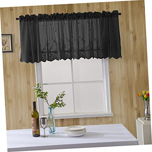 Cortina corta de encaje Cabilock de 2 piezas para decoracion ventilada de ventanas 5