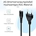 Mcbazel 3m Netzkabel Stromkabel, Eurostecker auf C7 Buchse, Euro-Stecker C7 2-poliges Netzkabel für PS5, PS4, PS3, Xbox Series X/S, TV, Fernseher, Blu-Ray, Radio, Soundbar, Drucker - Schwarz