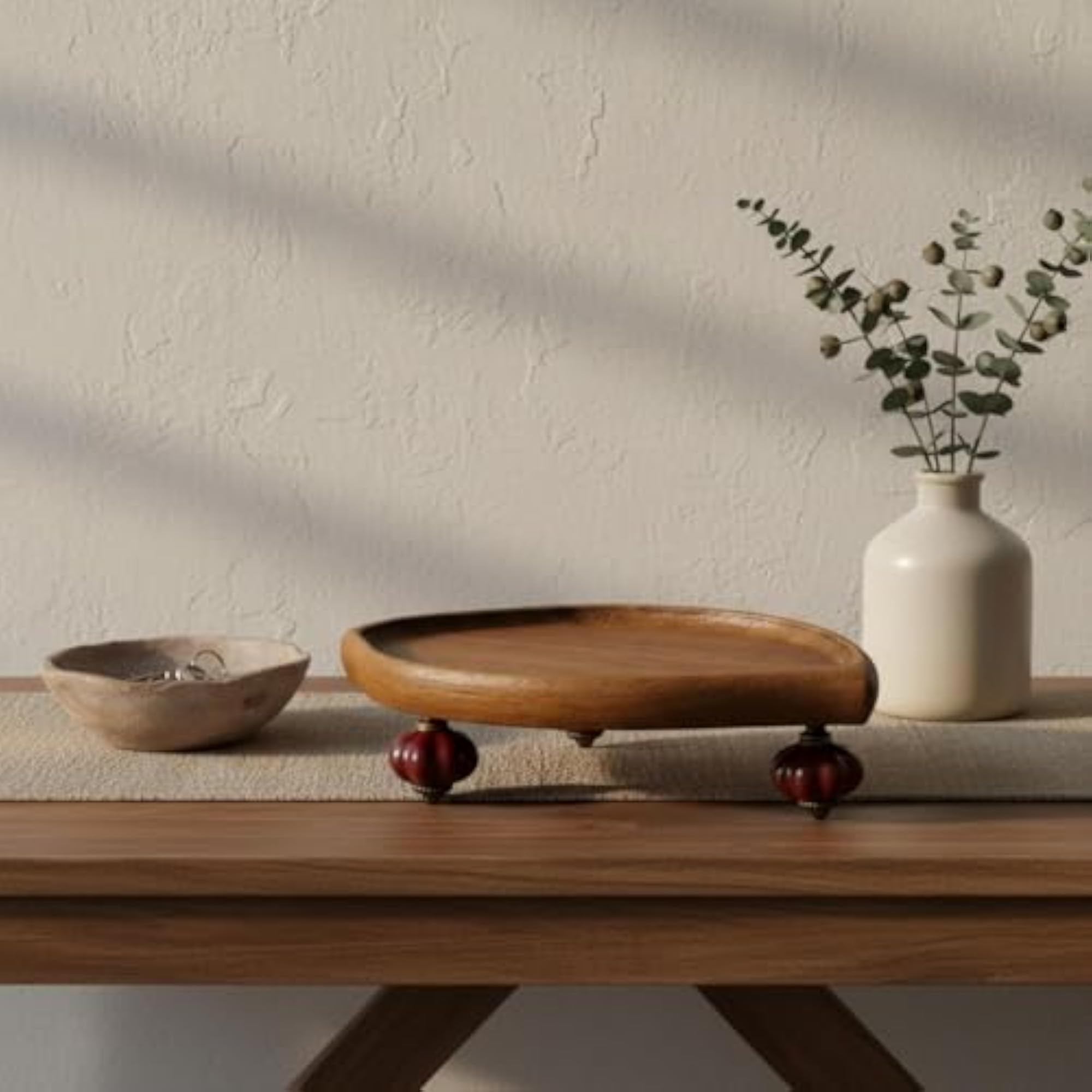 Wooden Display Tray Retro Design Vanity Organizer
