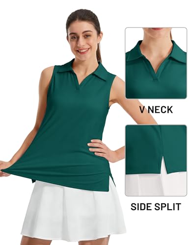 TACVASEN Sleeveless Golf Polo Tank Top