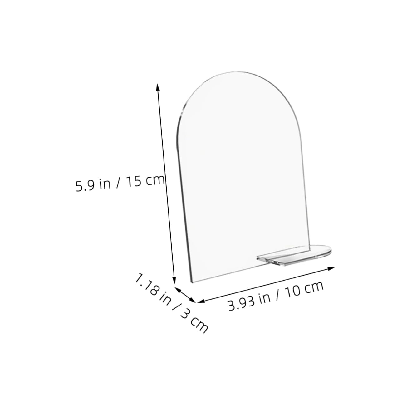 5Sets Acrylic Table Sign with Stands Blank Wedding Place Cards for Reception DIY Decor for Table Settings and Reusable Design