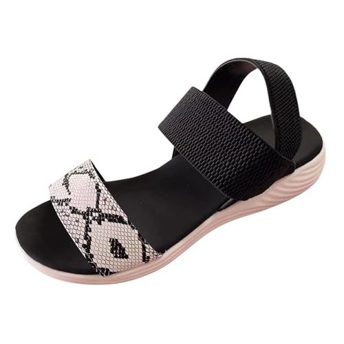 Sandales plates d'été femme en cuir souple et mules confortables