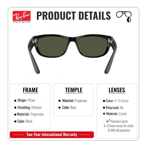 Image of Ray-Ban RB2289 MEGA BALORAMA Square Sunglasses with Official Eyewear Kit