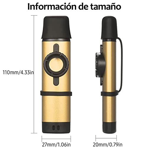 Kazoo Chehery Musikinstrument aus Metall mit 5 Membranen