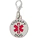 Double Sided Small Breed Therapy Dog Tag With Medical Symbol
