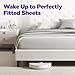 GripNHold Bed Sheet Holders – Heavy-Duty Fitted Sheet Gripper with 360 Degree Non-Slip Grip, Corner Sheet Holder Fit for Bed Sizes, One-Time Installation, Keeps Sheets Firm & Tight, 1-Pack