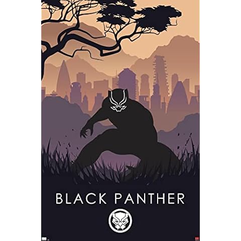 Trends International Marvel Heroic Silhouette - Black Panther Wall Poster Cover