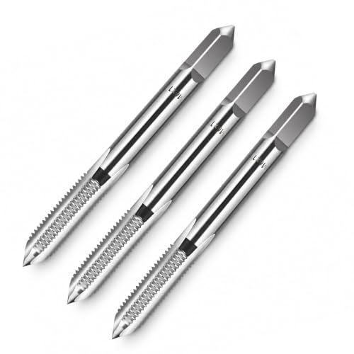 Image of Thfaeyta Pack of 3 Tap Set Straight Flute Hand M6 Tap for Repair & DIY