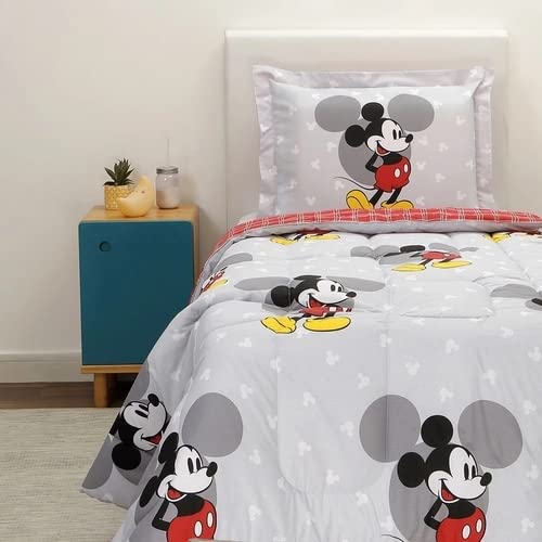 Edredom Dupla Face Solteiro Mickey 2 Peças - Casa e Conforto * Disney