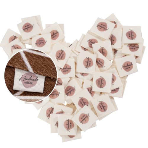 LeCorner 100 Pcs Sewing Labels for Handmade Items,...