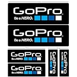 Action Pro 6 Pcs lot Adhesive Logo Stickers Waterproof Vinyl Compaitable for Car Bike Dirtbike Track Race etc. GoPro-13/12/11/10/9/8/7/6/5 Action Cameras