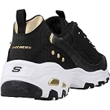 Skechers Damskie buty sportowe 149267 Wlv, Black Duraleather Gold Trim, 41 EU