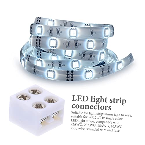 Conectores de tira LED Gadpiparty de 50 unidades y adaptador de conector para luces 7