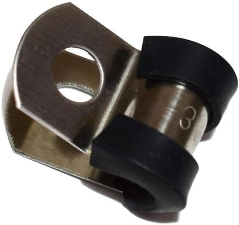 Miniatura 8 de A-Team Performance - Abrazadera de línea de acero inoxidable de 316 pulgadas con cojín de goma de neopreno extraíble - Líneas de aceite de