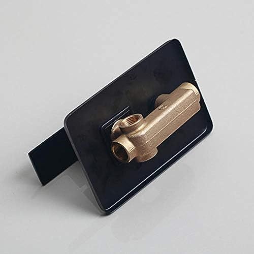 Ensemble de douche combiné noir mat avec pommeau effet pluie et mitigeur mural - 6