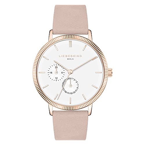Montre multifonction Liebeskind Berlin rose avec sangle élégante pour femme